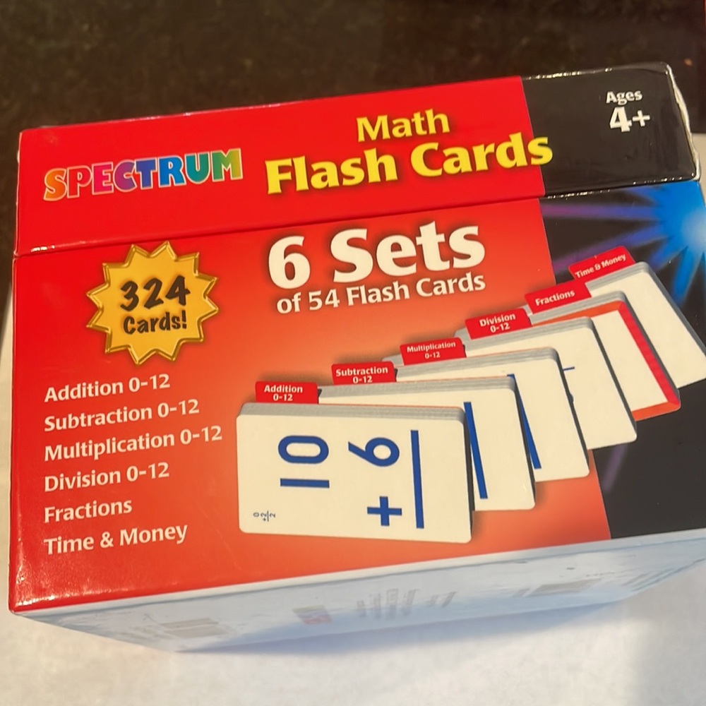 Spectrum Math Flash Cards 324count - Picture 6 of 9